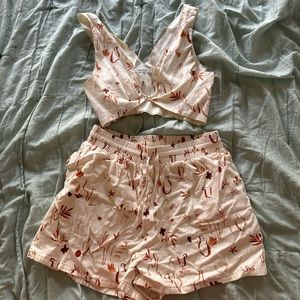 Peppermayo Raffi Linen short and top set